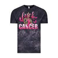 Cloud Black Fuck Cancer with Butterflies Vintage Tee - texasbilliewilder