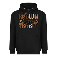 Black brown sugar babe Heavyweight Hoodie - MaliasSmallBusiness