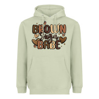 Matcha brown sugar babe Heavyweight Hoodie - MaliasSmallBusiness