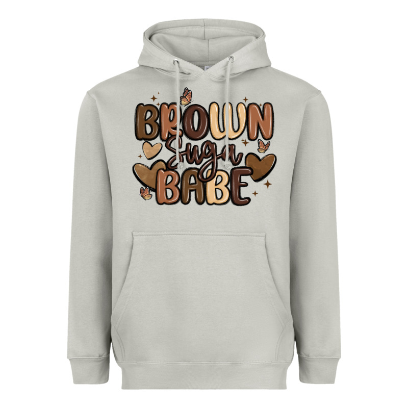 Brown Sugar Babe Heavyweight Hoodie by MaliasSmallBusiness | Teevron