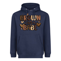 Navy brown sugar babe Heavyweight Hoodie - MaliasSmallBusiness