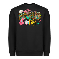 Black scrub life Heavyweight Sweatshirt - texasbilliewilder