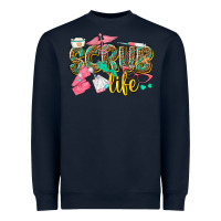 Navy scrub life Heavyweight Sweatshirt - texasbilliewilder