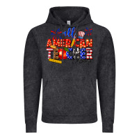 Vintage Black all american teacher Vintage Hoodie - texasbilliewilder
