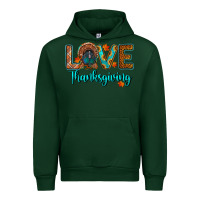 Forest Green love thanksgiving turkey Urban Hoodie - RanaPortraitStore