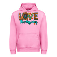 Fuchsia Pink love thanksgiving turkey Urban Hoodie - RanaPortraitStore