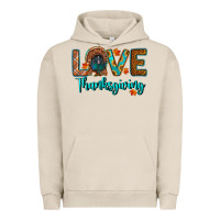 Pigment French Oak love thanksgiving turkey Urban Hoodie - RanaPortraitStore
