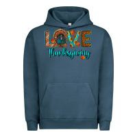 Pigment Midnight Navy love thanksgiving turkey Urban Hoodie - RanaPortraitStore