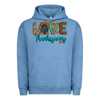 Pigment Pebble Blue love thanksgiving turkey Urban Hoodie - RanaPortraitStore