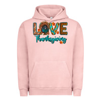 Pigment Salmon love thanksgiving turkey Urban Hoodie - RanaPortraitStore
