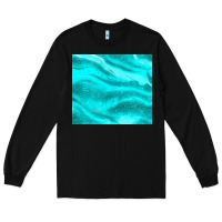 Black turquoise glitter Long Sleeve Tee - JahusDesignShop