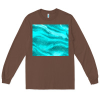 Chestnut turquoise glitter Long Sleeve Tee - JahusDesignShop