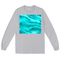 Turquoise Glitter Long Sleeve Tee | Teevron