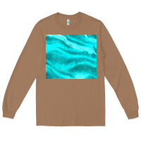 Toasted Coconut turquoise glitter Long Sleeve Tee - JahusDesignShop