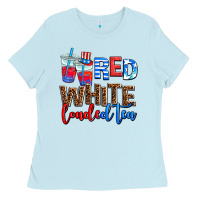 Red White Loaded Tea Ladies Tee | Teevron