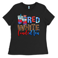 Black Red white loaded tea Ladies Tee - AdoDesignShop
