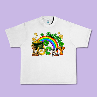 Feeling Lucky Urban Heavy Tee Designed By Fadigitalartstudio