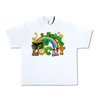 White feeling lucky Urban Heavy Tee - FaDigitalArtStudio