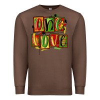 Chestnut one love juneteenth Premium Sweatshirt - MaliasSmallBusiness