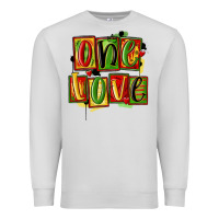 Dove Grey one love juneteenth Premium Sweatshirt - MaliasSmallBusiness