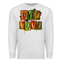 Oatmeal Heather one love juneteenth Premium Sweatshirt - MaliasSmallBusiness