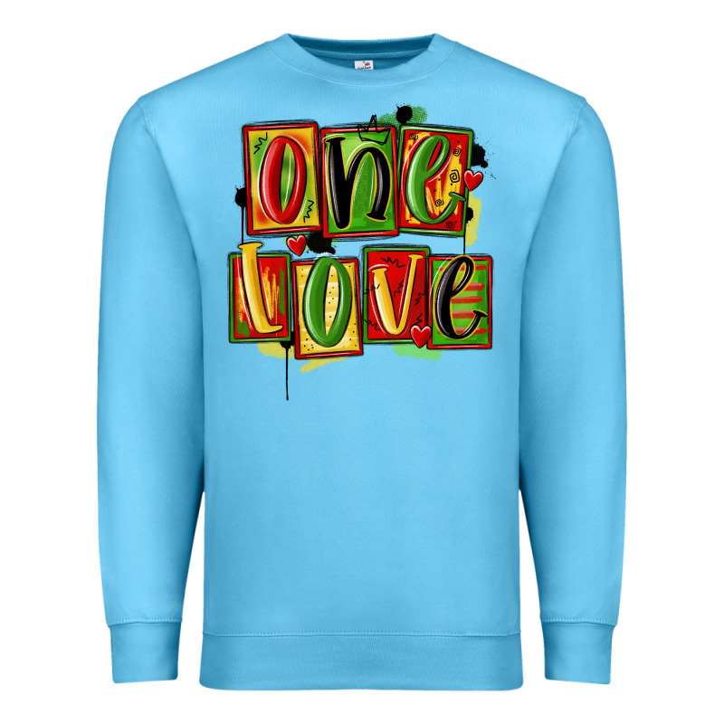 One Love Juneteenth Premium Sweatshirt by MaliasSmallBusiness | Teevron