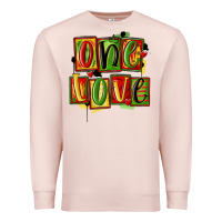 Pale Pink one love juneteenth Premium Sweatshirt - MaliasSmallBusiness