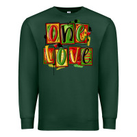Sports Green one love juneteenth Premium Sweatshirt - MaliasSmallBusiness