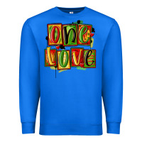 True Royal one love juneteenth Premium Sweatshirt - MaliasSmallBusiness