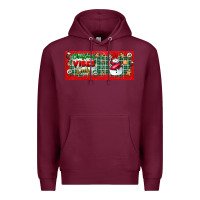 Burgundy christmas vibes only Premium Hoodie - BundleAndBundleShop