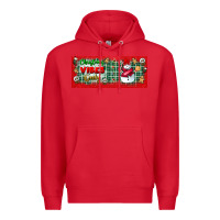Red christmas vibes only Premium Hoodie - BundleAndBundleShop