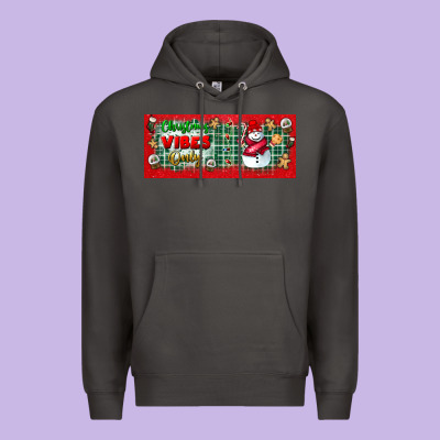 Christmas Vibes Only Premium Hoodie Designed By Bundleandbundleshop