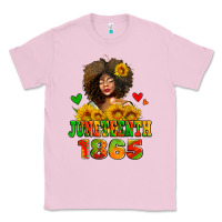 Bubblegum Pink afro woman juneteenth 1865 Classic Tee - AdoDesignShop