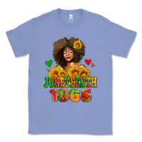 Colony Blue afro woman juneteenth 1865 Classic Tee - AdoDesignShop