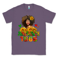 Lavender afro woman juneteenth 1865 Classic Tee - AdoDesignShop