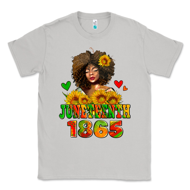 Afro Woman Juneteenth 1865 Classic Tee by AdoDesignShop | Teevron