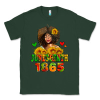 Sports Green afro woman juneteenth 1865 Classic Tee - AdoDesignShop