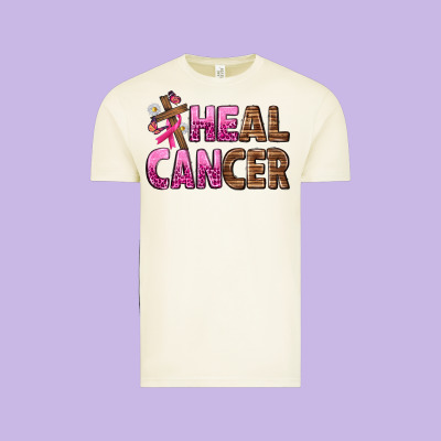 Heal Cancer Vintage Tee Designed By Texasbilliewilder