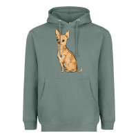 Sage chihuahua Heavyweight Hoodie - MaliasSmallBusiness
