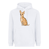 White chihuahua Heavyweight Hoodie - MaliasSmallBusiness