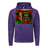 Cloud Purple steppin into juneteenth Vintage Hoodie - Zillion Design Studio