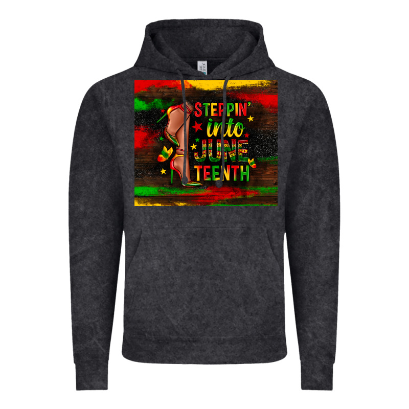 Steppin Into Juneteenth Vintage Hoodie by Zillion Design Studio | Teevron