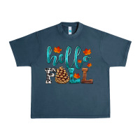 Midnight Navy hello fall Urban Heavy Tee - HRA Design Shop