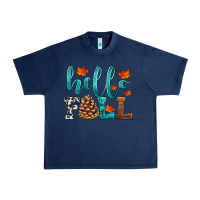 Navy hello fall Urban Heavy Tee - HRA Design Shop