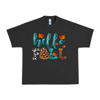 Pigment Black hello fall Urban Heavy Tee - HRA Design Shop