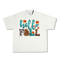 Pistachio hello fall Urban Heavy Tee - HRA Design Shop