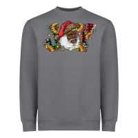Storm african american santa joy with sunflowers Heavyweight Sweatshirt - RanaPortraitStore