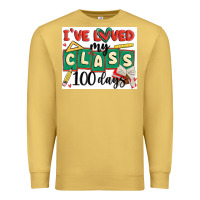 Antique Gold i've loved my class 100 days Premium Sweatshirt - MaliasSmallBusiness