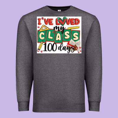 I've Loved My Class 100 Days Premium Sweatshirt Designed By Maliassmallbusiness