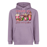 Lavender fueled by jesus and coffee Heavyweight Hoodie - MaliasSmallBusiness